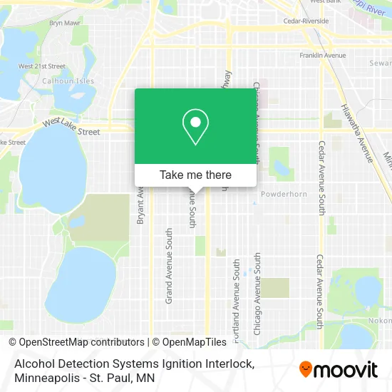 Mapa de Alcohol Detection Systems Ignition Interlock