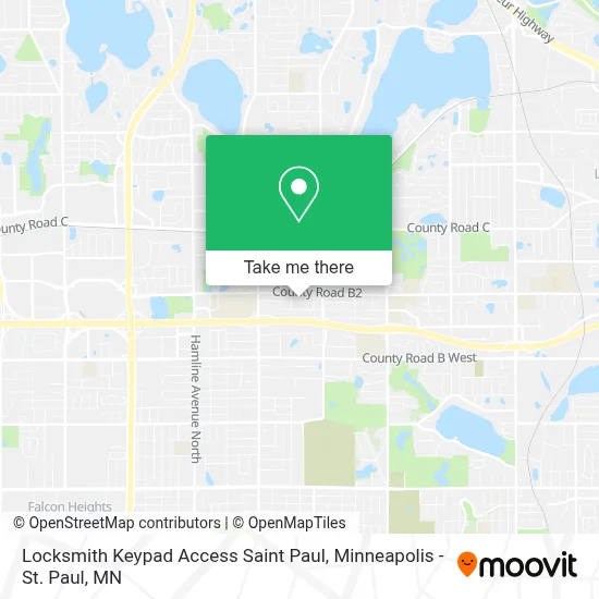 Locksmith Keypad Access Saint Paul map