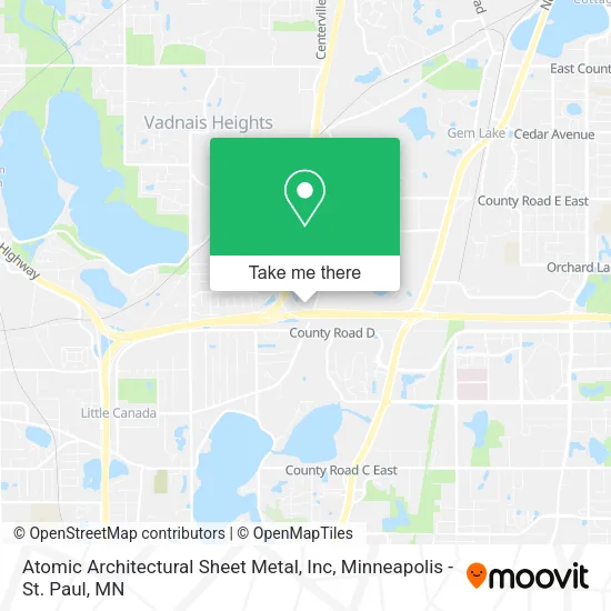 Atomic Architectural Sheet Metal, Inc map