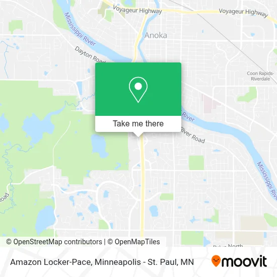 Amazon Locker-Pace map