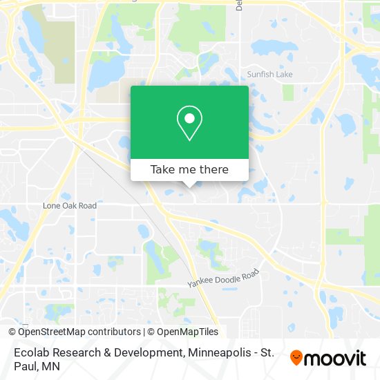 Ecolab Research & Development map