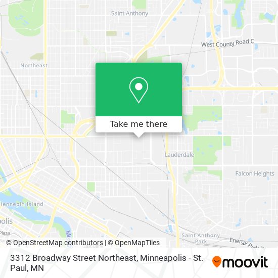 3312 Broadway Street Northeast map