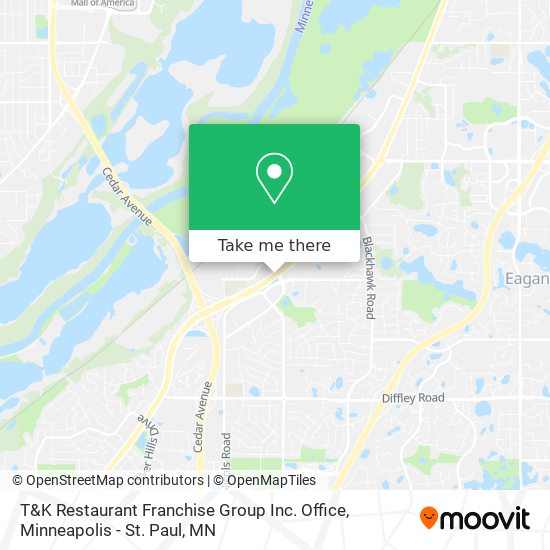 Mapa de T&K Restaurant Franchise Group Inc. Office