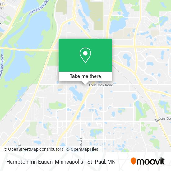 Hampton Inn Eagan map