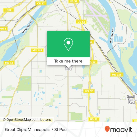 Great Clips map