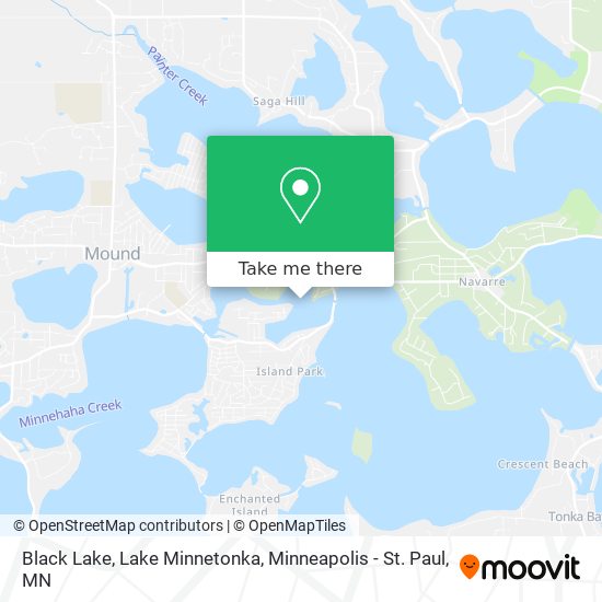 Mapa de Black Lake, Lake Minnetonka