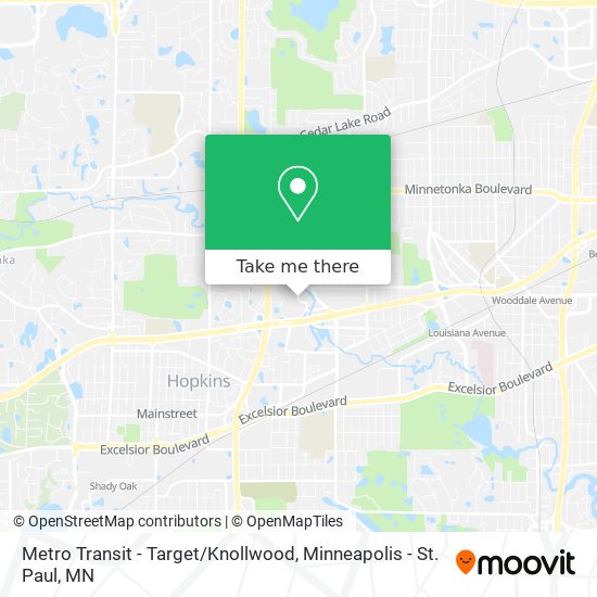 Metro Transit - Target / Knollwood map