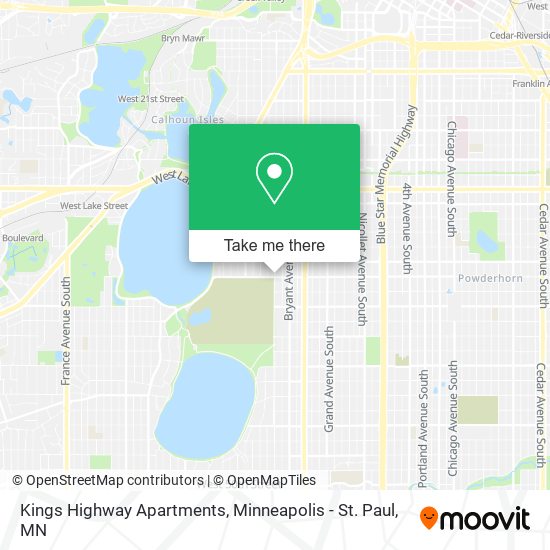Kings Highway Apartments map