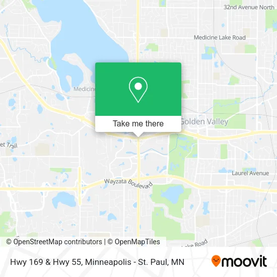 Hwy 169 & Hwy 55 map