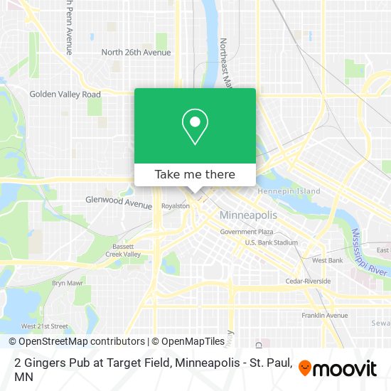 Mapa de 2 Gingers Pub at Target Field