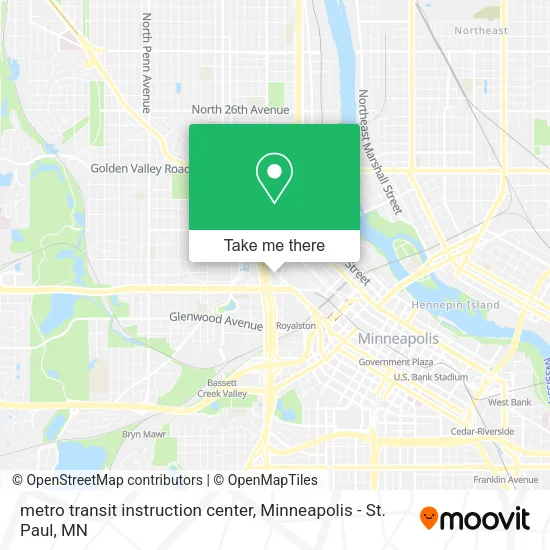 metro transit instruction center map