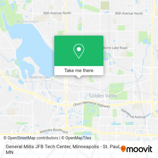 How to Get to General Mills JFB Tech Center in Golden Valley by Bus?