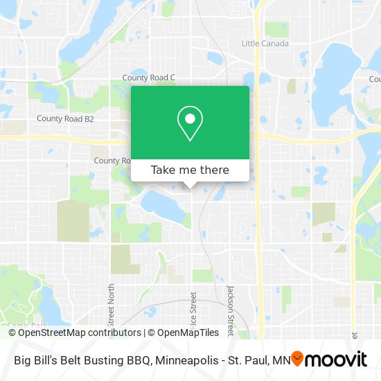 Big Bill's Belt Busting BBQ map