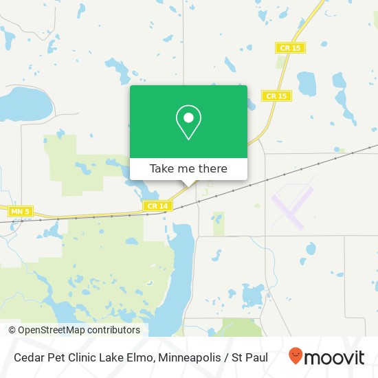 Cedar Pet Clinic Lake Elmo map