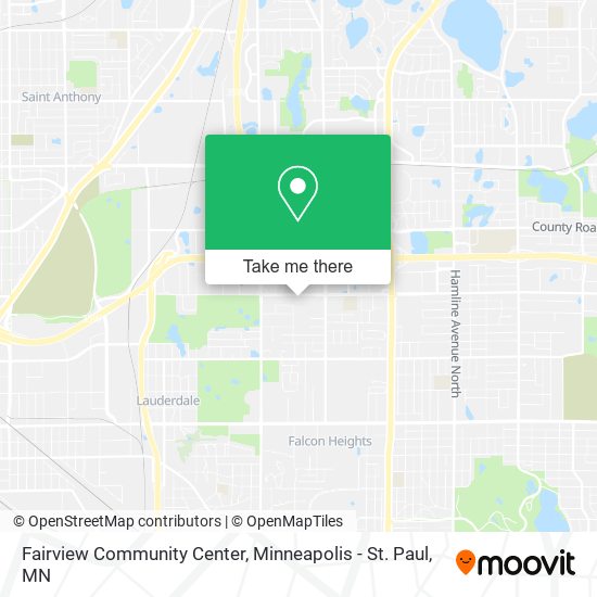 Fairview Community Center map