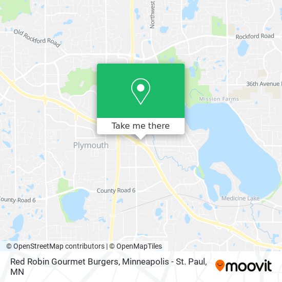 Red Robin Gourmet Burgers map