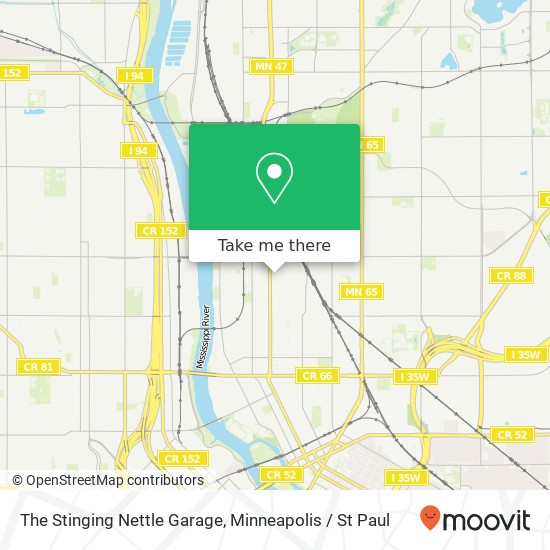 Mapa de The Stinging Nettle Garage