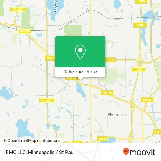 EMC LLC map