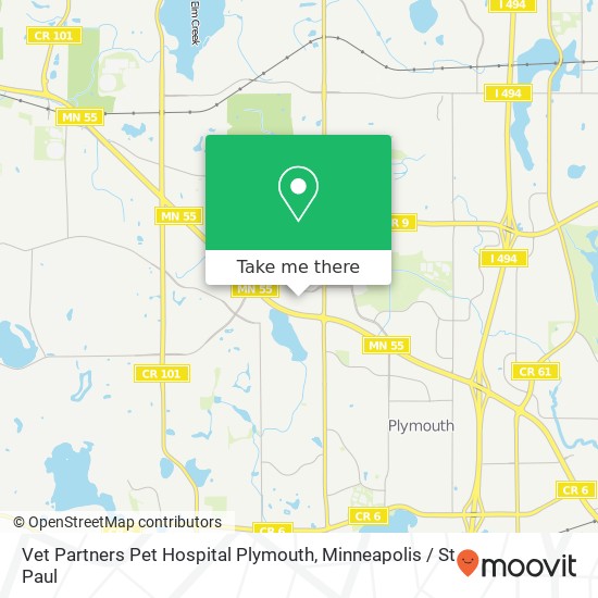 Vet Partners Pet Hospital Plymouth map