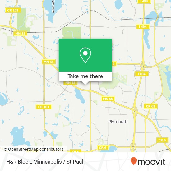 H&R Block map