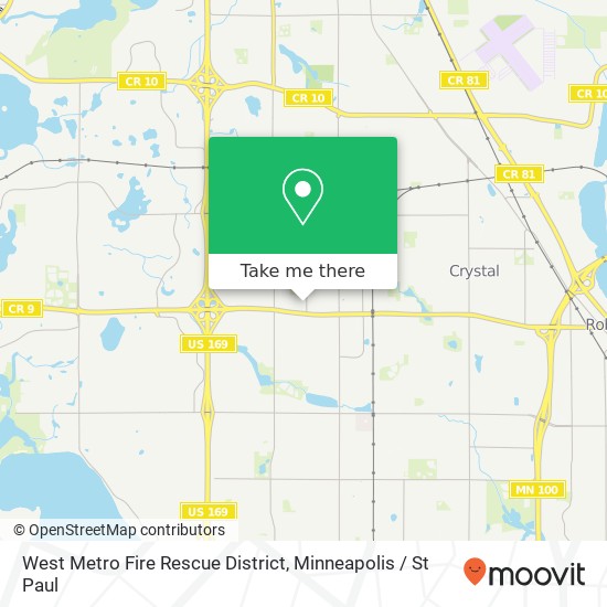 West Metro Fire Rescue District map