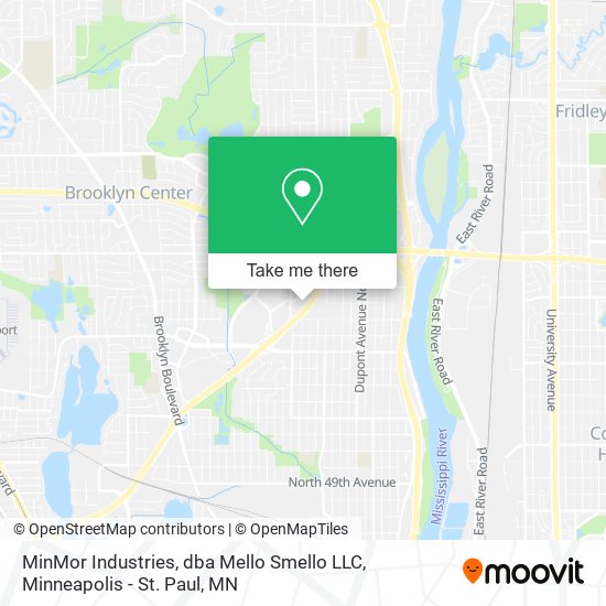 Mapa de MinMor Industries, dba Mello Smello LLC
