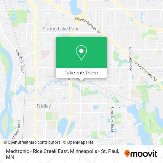 Mapa de Medtronic - Rice Creek East