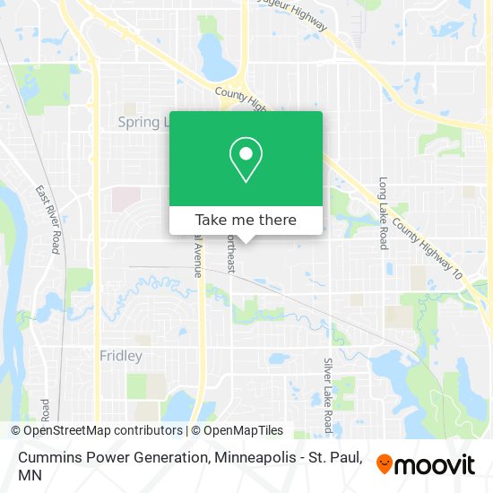 Cummins Power Generation map