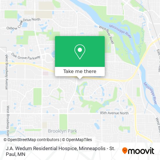 Mapa de J.A. Wedum Residential Hospice