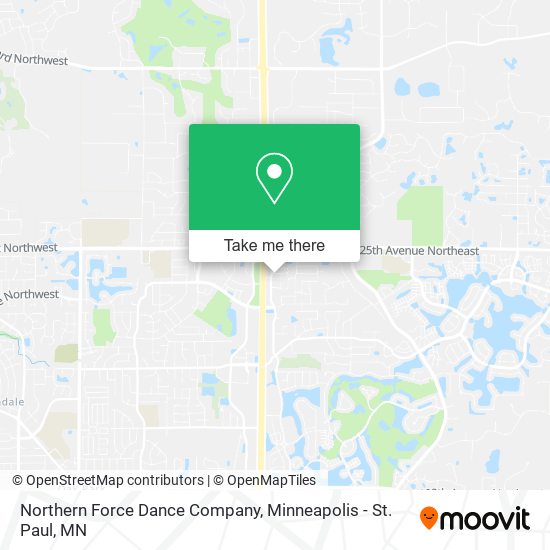 Mapa de Northern Force Dance Company