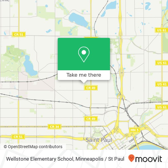 Mapa de Wellstone Elementary School