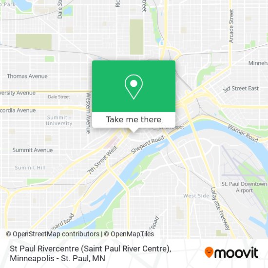 St Paul Rivercentre (Saint Paul River Centre) map