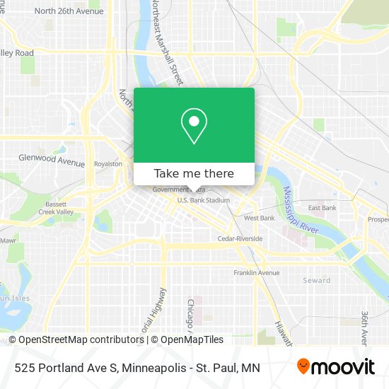 Mapa de 525 Portland Ave S
