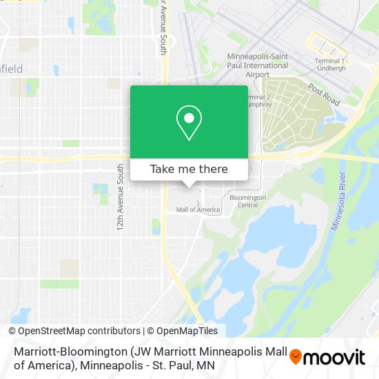Marriott-Bloomington (JW Marriott Minneapolis Mall of America) map