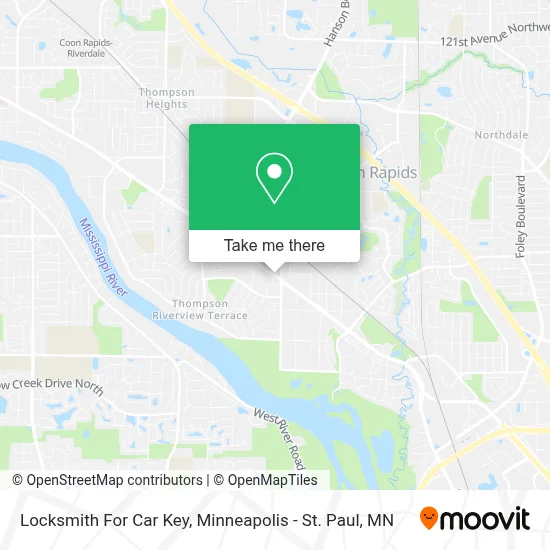 Locksmith For Car Key map