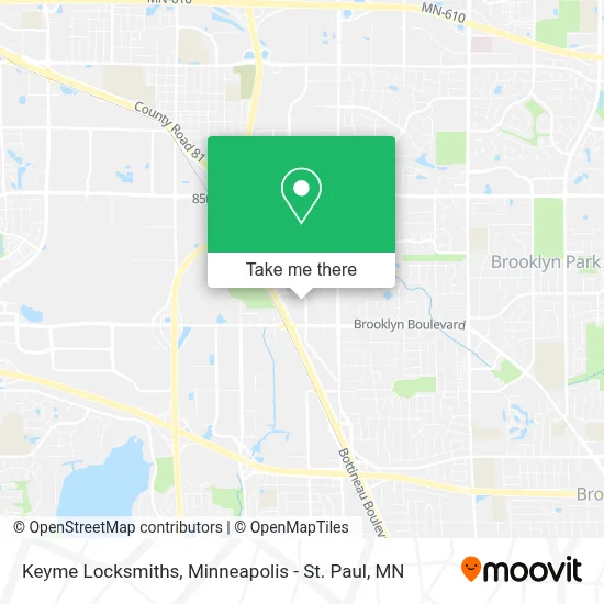 Keyme Locksmiths map