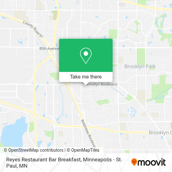 Reyes Restaurant Bar Breakfast map