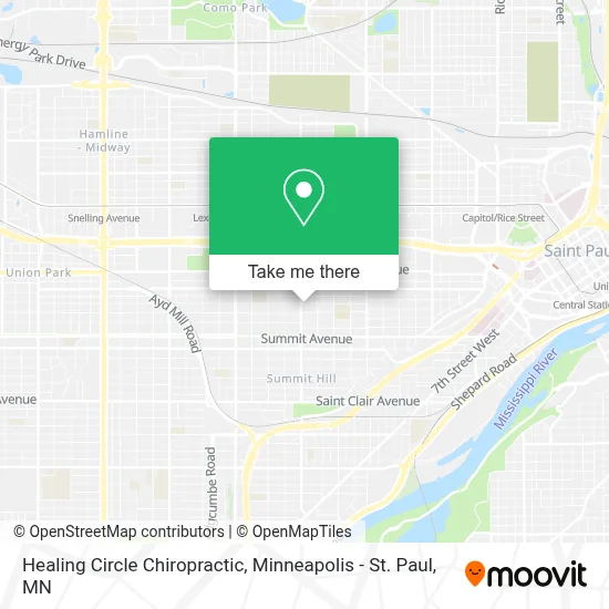 Healing Circle Chiropractic map