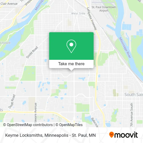 Keyme Locksmiths map