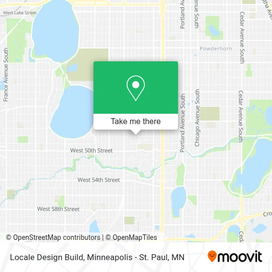 Locale Design Build map