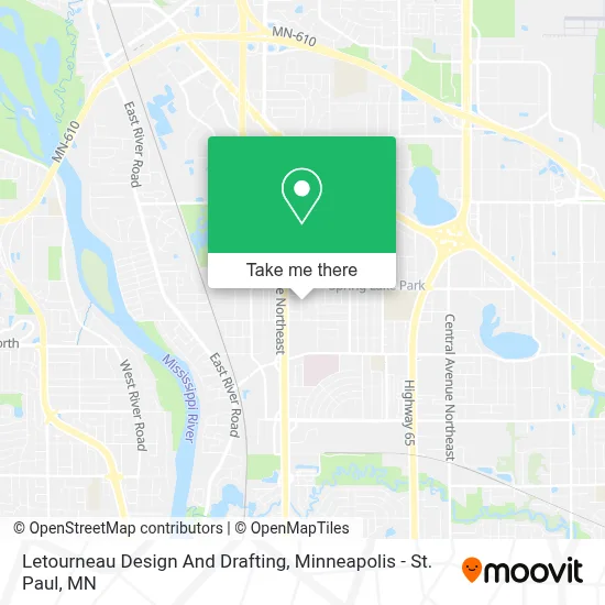 Letourneau Design And Drafting map