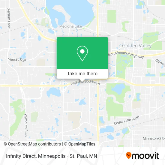 Infinity Direct map