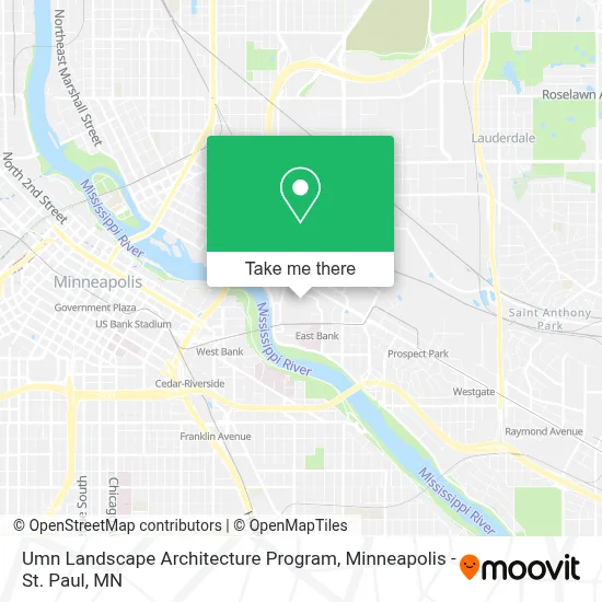 Umn Landscape Architecture Program map