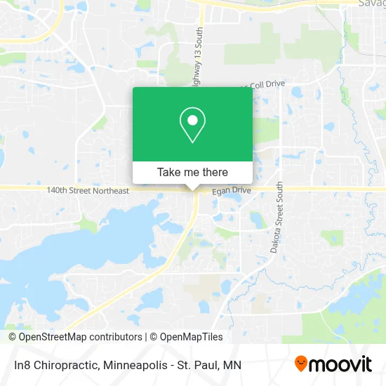 In8 Chiropractic map