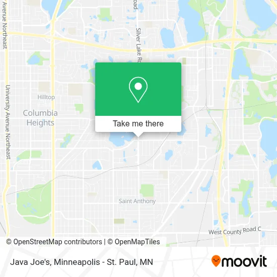 Java Joe's map