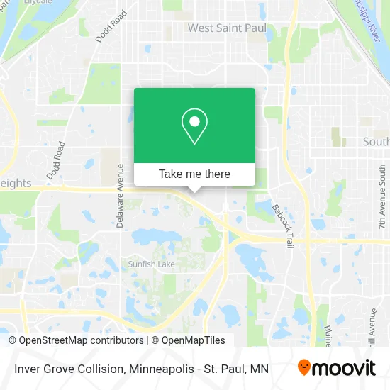 Inver Grove Collision map