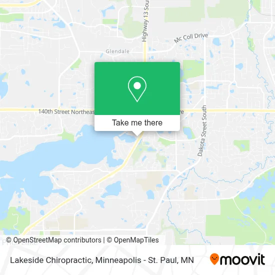 Lakeside Chiropractic map