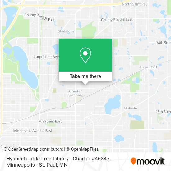 Hyacinth Little Free Library - Charter #46347 map