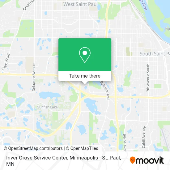 Inver Grove Service Center map