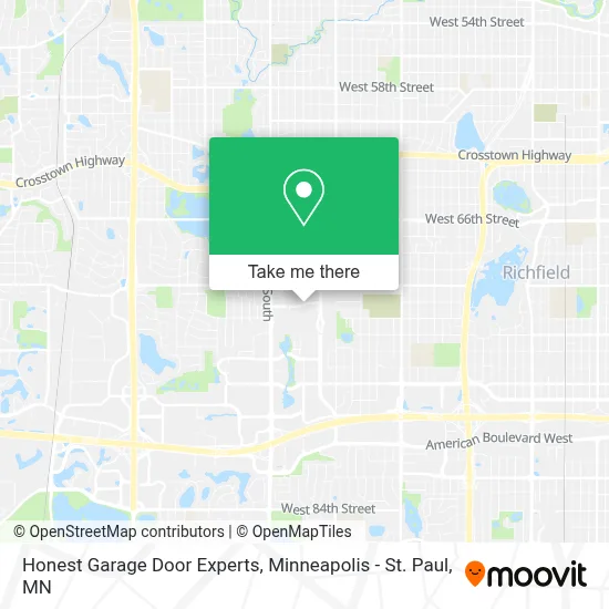 Honest Garage Door Experts map